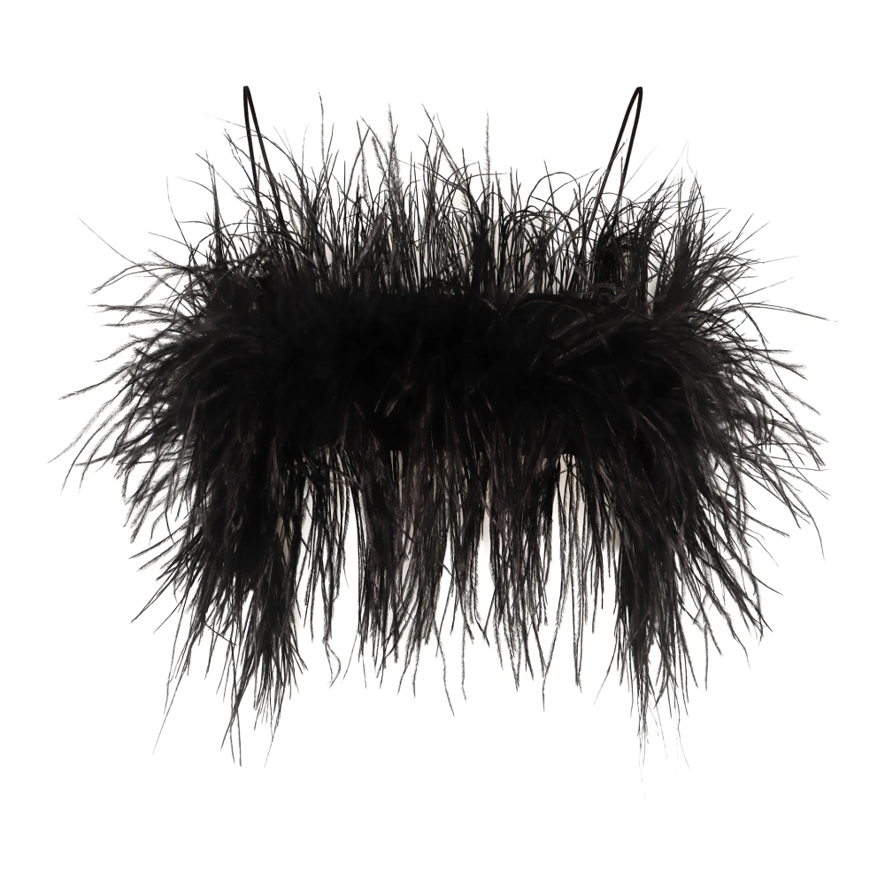 Philosophy di Lorenzo Serafini Veren Detail Viscose Top Black Dames