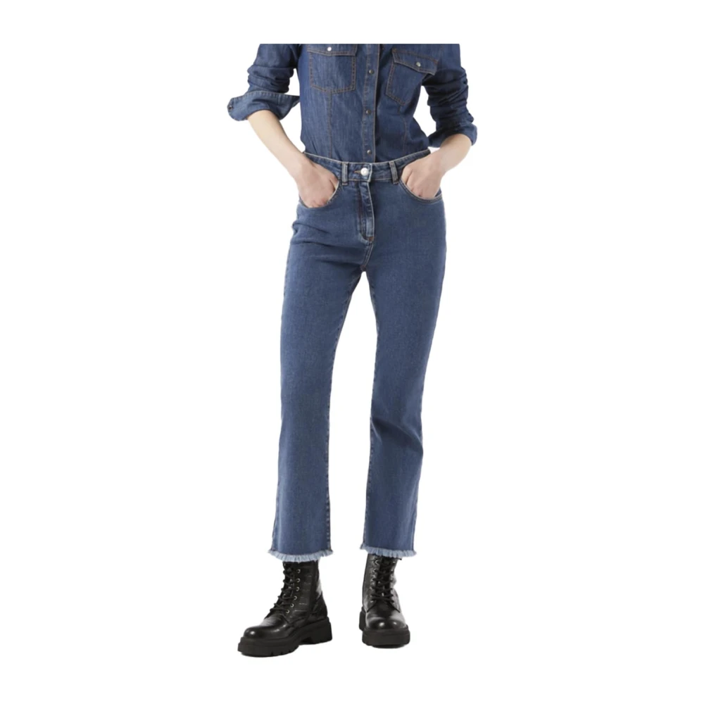 Pennyblack Mini-flare fit denim jeans Blue Dames