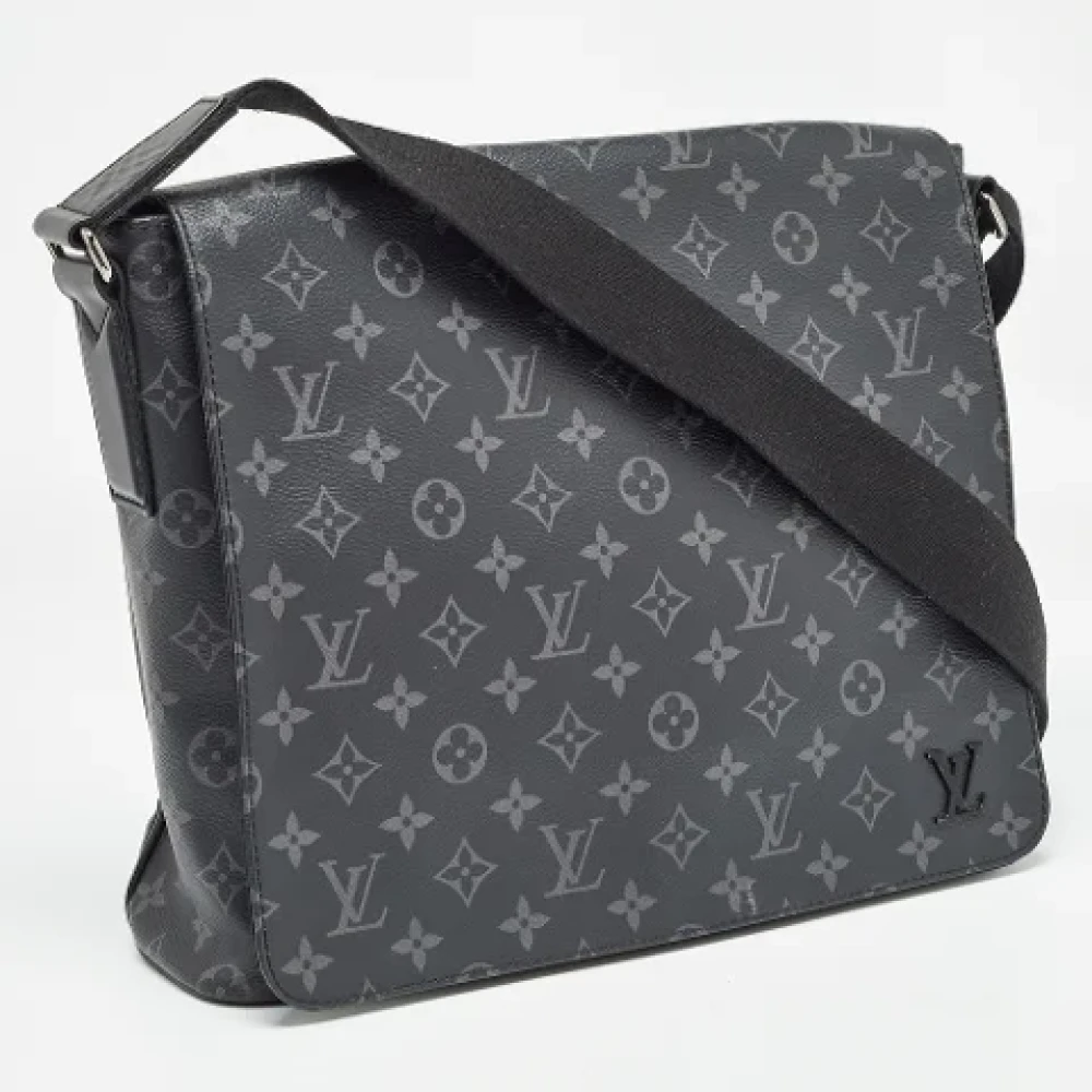 Louis Vuitton Vintage Pre-owned Fabric travel-bags Black Heren