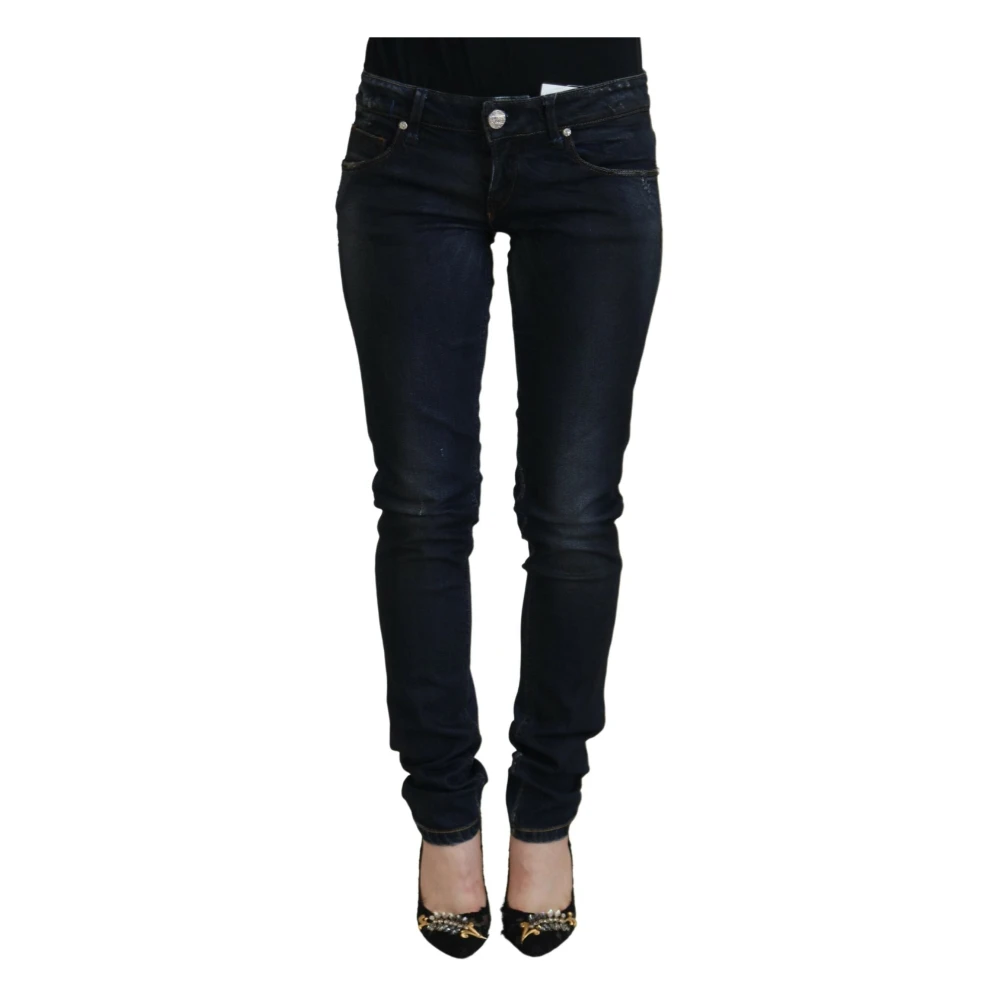 Acht Jeans Slim Fit Taille Basse Femme Jeans Bleu W26