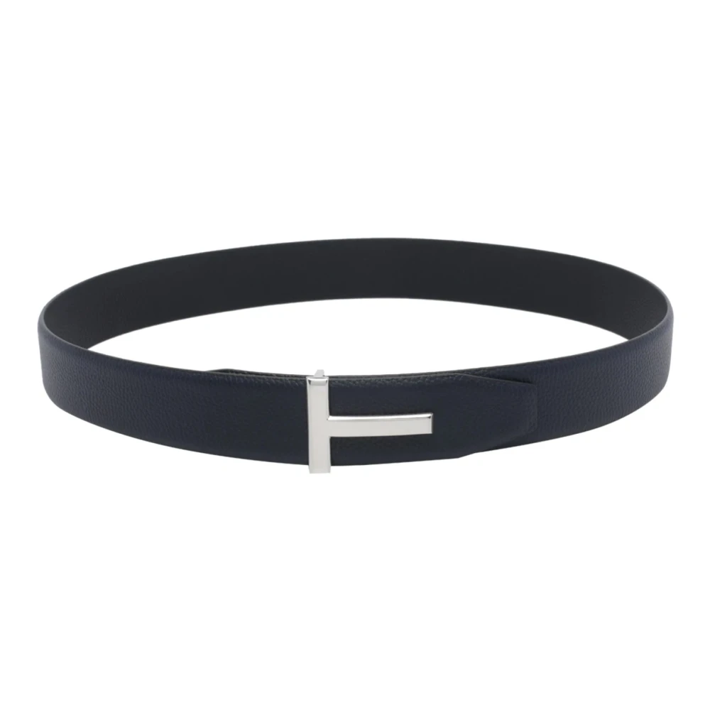 Tom Ford Blue T Icon Belt - Male - Belts - 100 Cm - Accessories