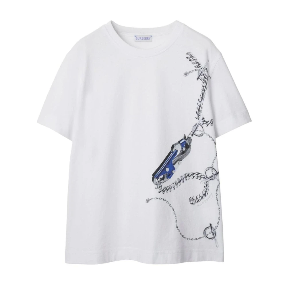 Burberry Mujer Blanco Camisetas, Talla: M