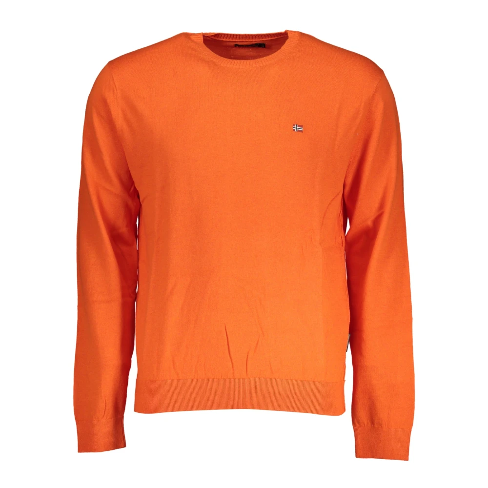 Napapijri Men's Red Round-Neck Knitwear,, Clothing Large