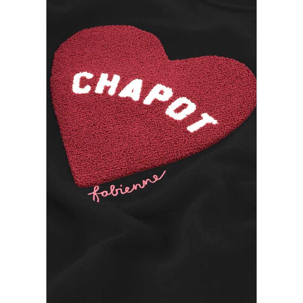 Fabienne Chapot Terry Sport Heart Sweater Black Dames