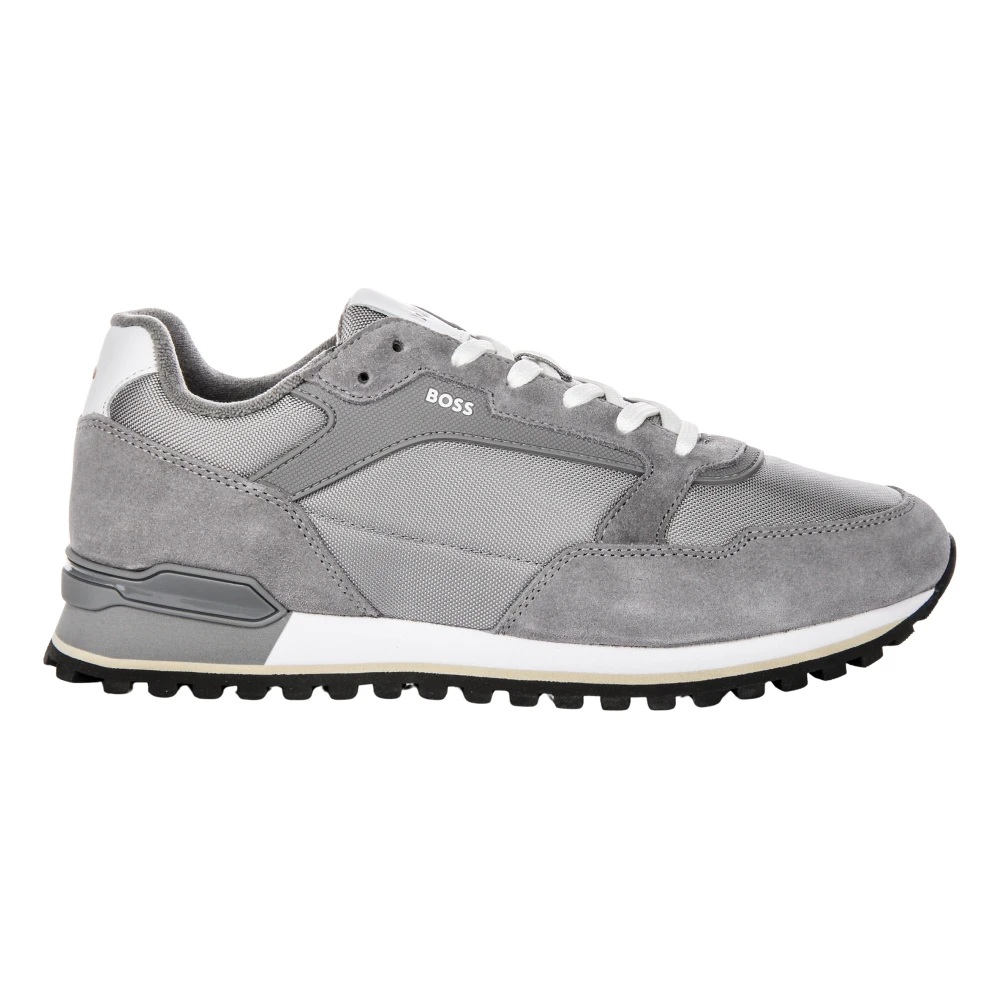 Hugo Men's Gray Sneakers, 7 Uk, Grey Parkour L Runner Trainers