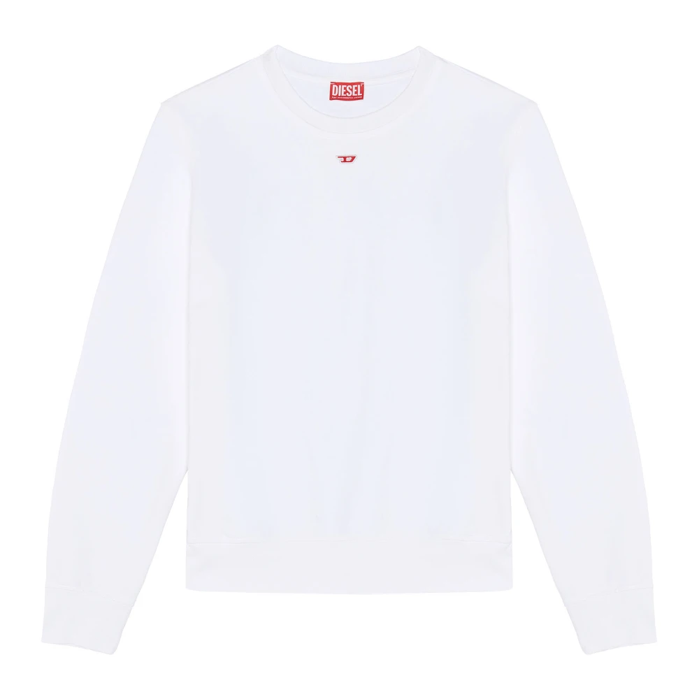 Diesel Sweatshirt met mini D-patch White Unisex