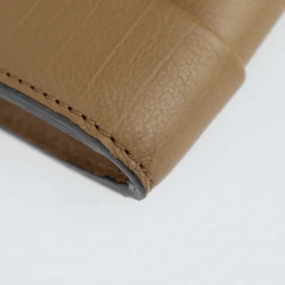 Chloé Pre-owned Leather wallets Brown Unisex