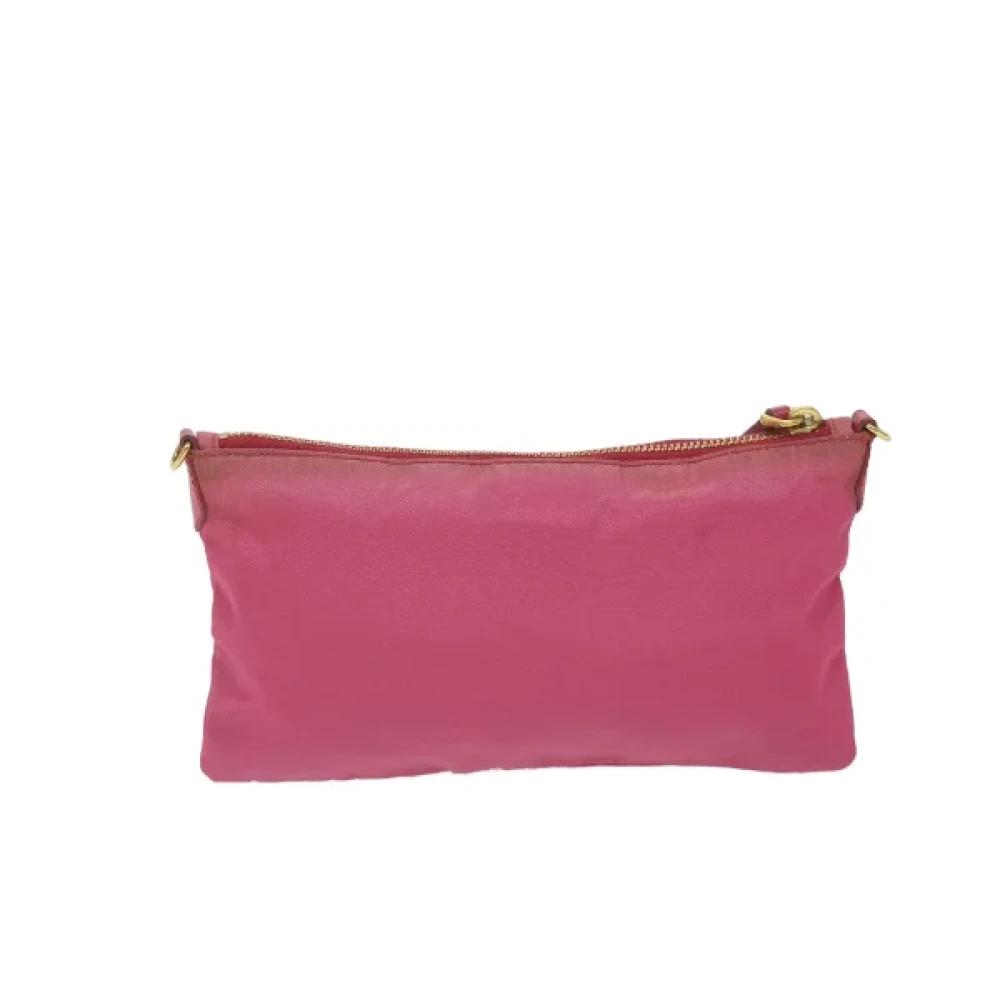 Prada Vintage Pre-owned Nylon prada-bags Pink Dames