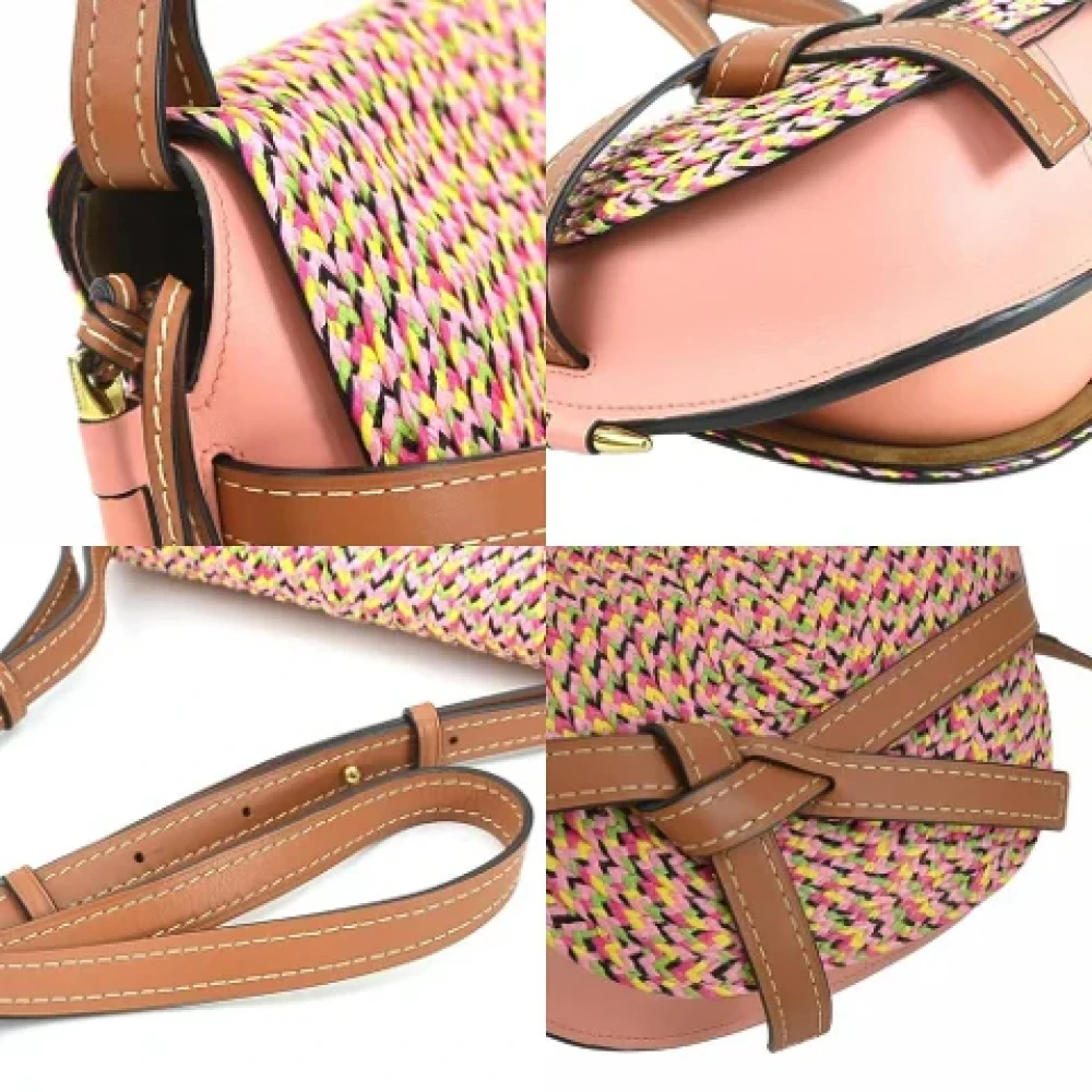 Loewe Pre-owned Leather crossbody-bags Multicolor Dames