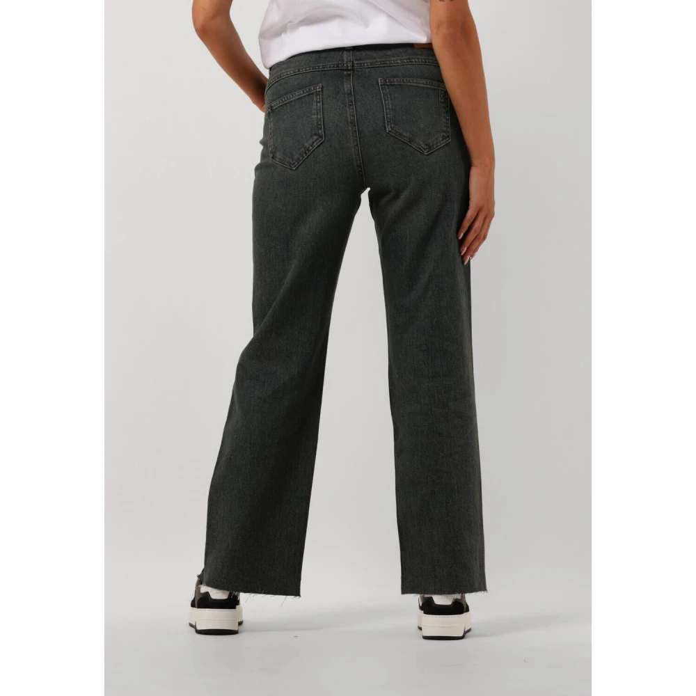 My Essential Wardrobe Klassieke High Straight Leg Jeans Blue Dames