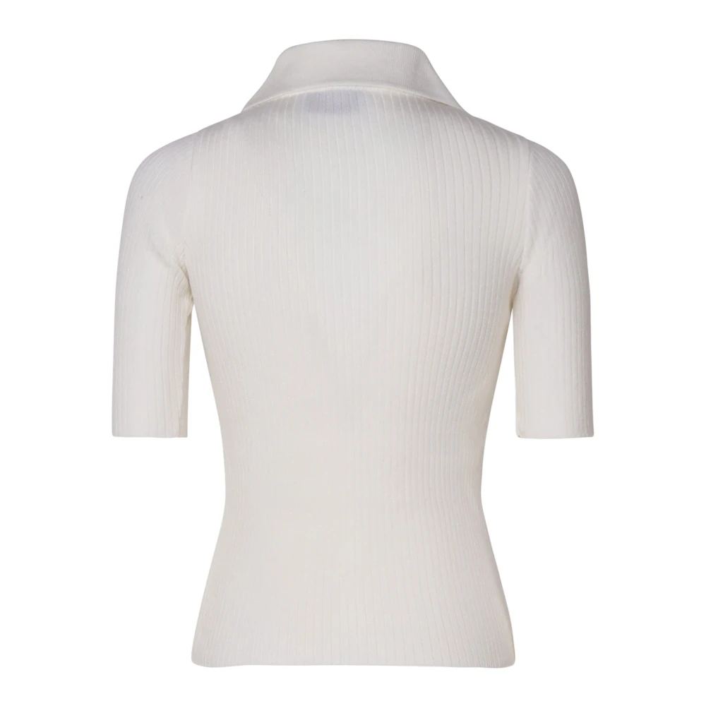 Mariuccia Milano Witte Korte Oversized Trui White Dames