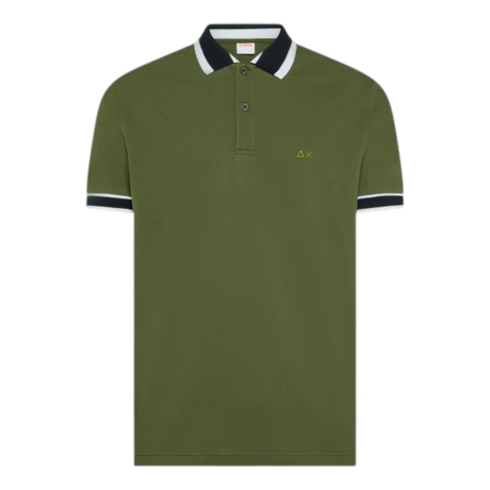 Sun68 Men's Green Polo Shirts - Polo Shirts - M - Tops
