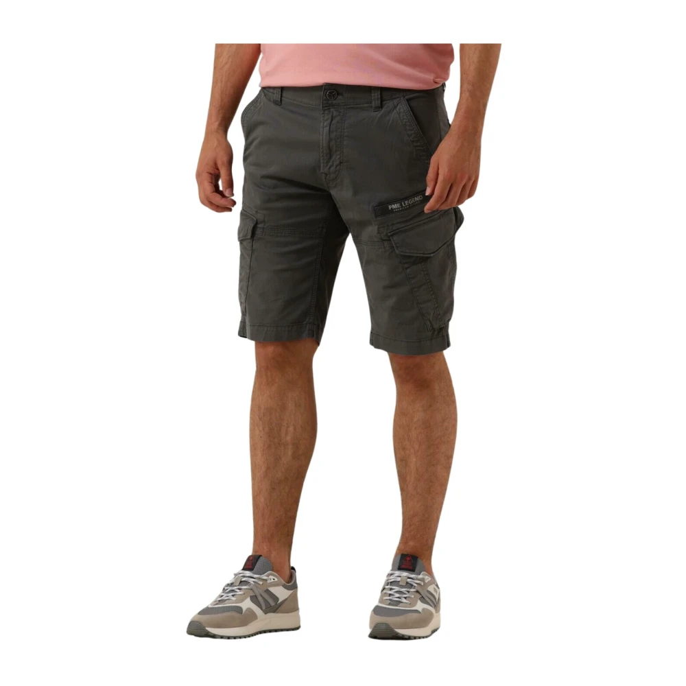 PME Legend Cargo Shorts Stretch Twill Gray Heren