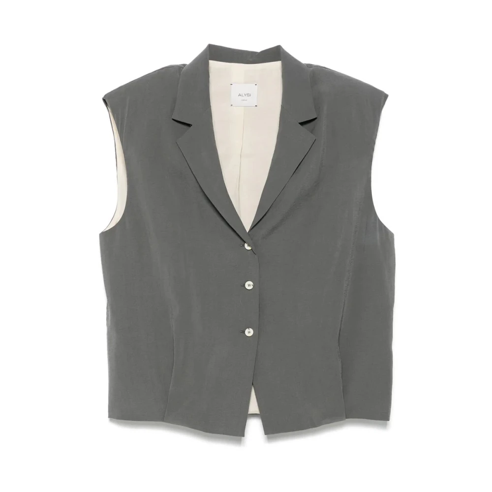 Alysi - Jackets > Vests - Gray - Alysi - Modalova