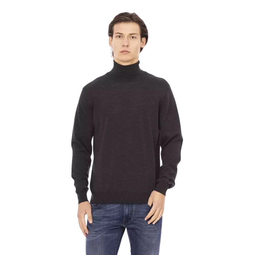 Baldinini Turtleneck Trui Brown Heren
