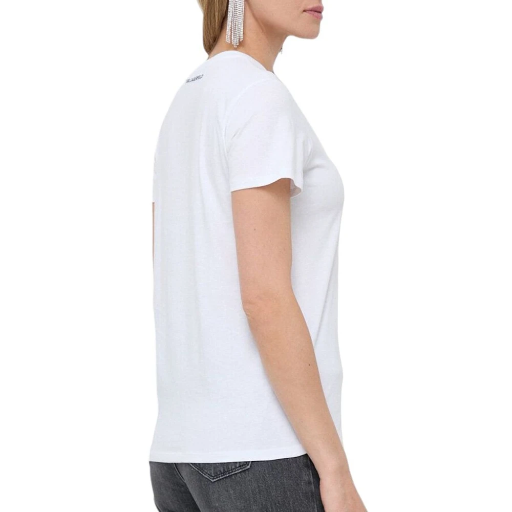 Karl Lagerfeld Stijlvolle Boucle Choupette T-Shirt White Dames