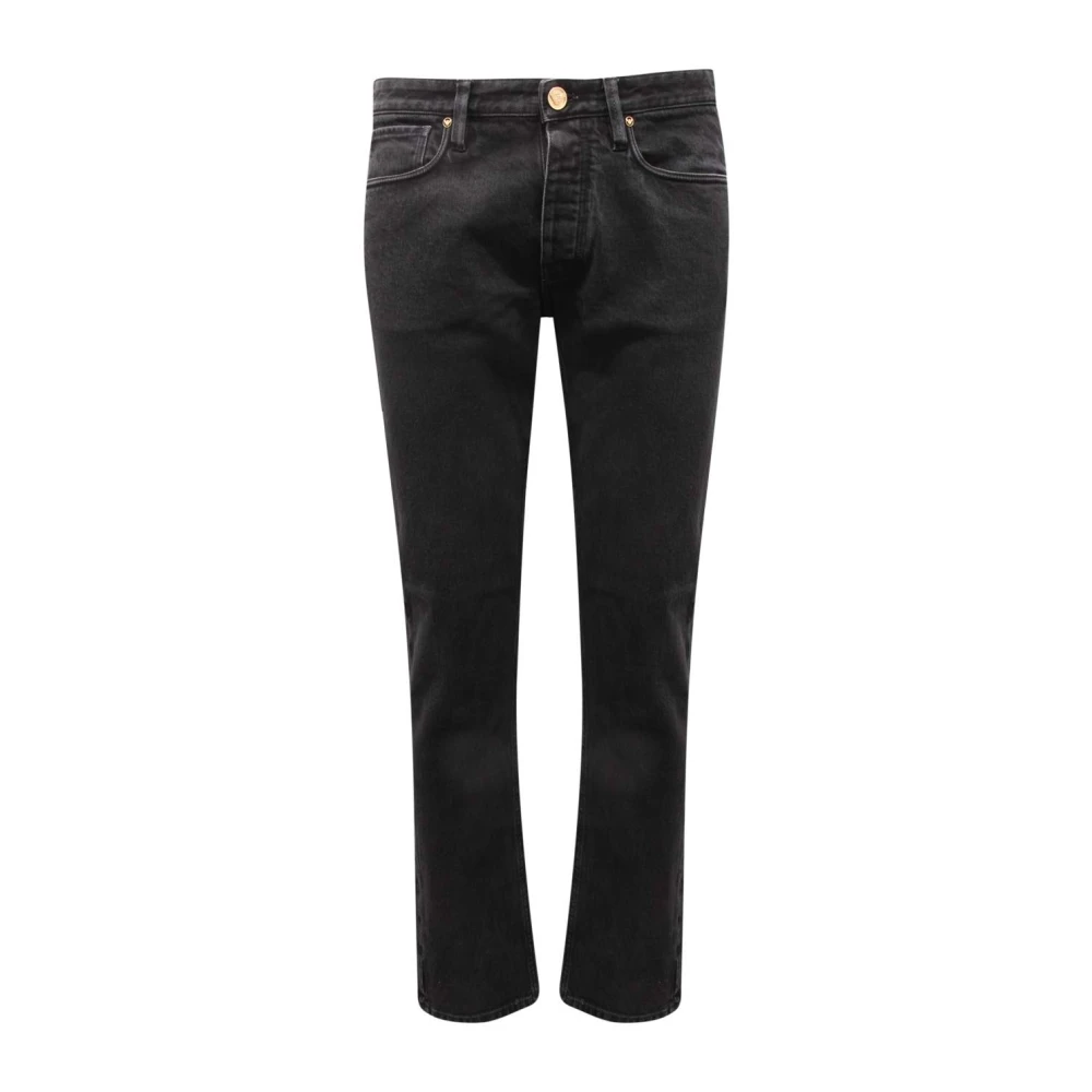 Armani Uomo Nero Pantaloni Slim Fit Denim In