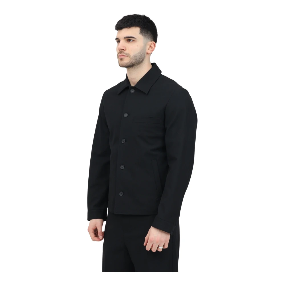Selected Homme Zwarte Hybride Overhemd Blazer Jas Black Heren