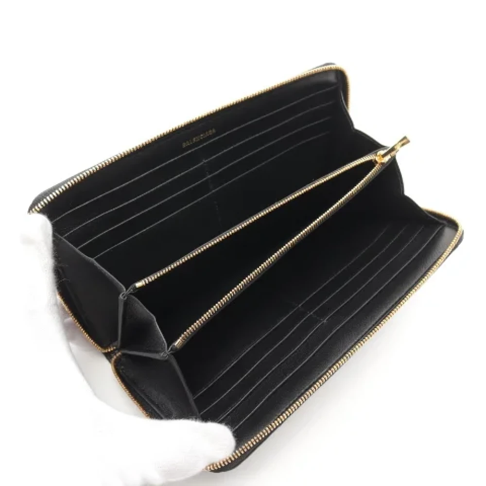 Balenciaga Vintage Pre-owned Leather wallets Black Dames