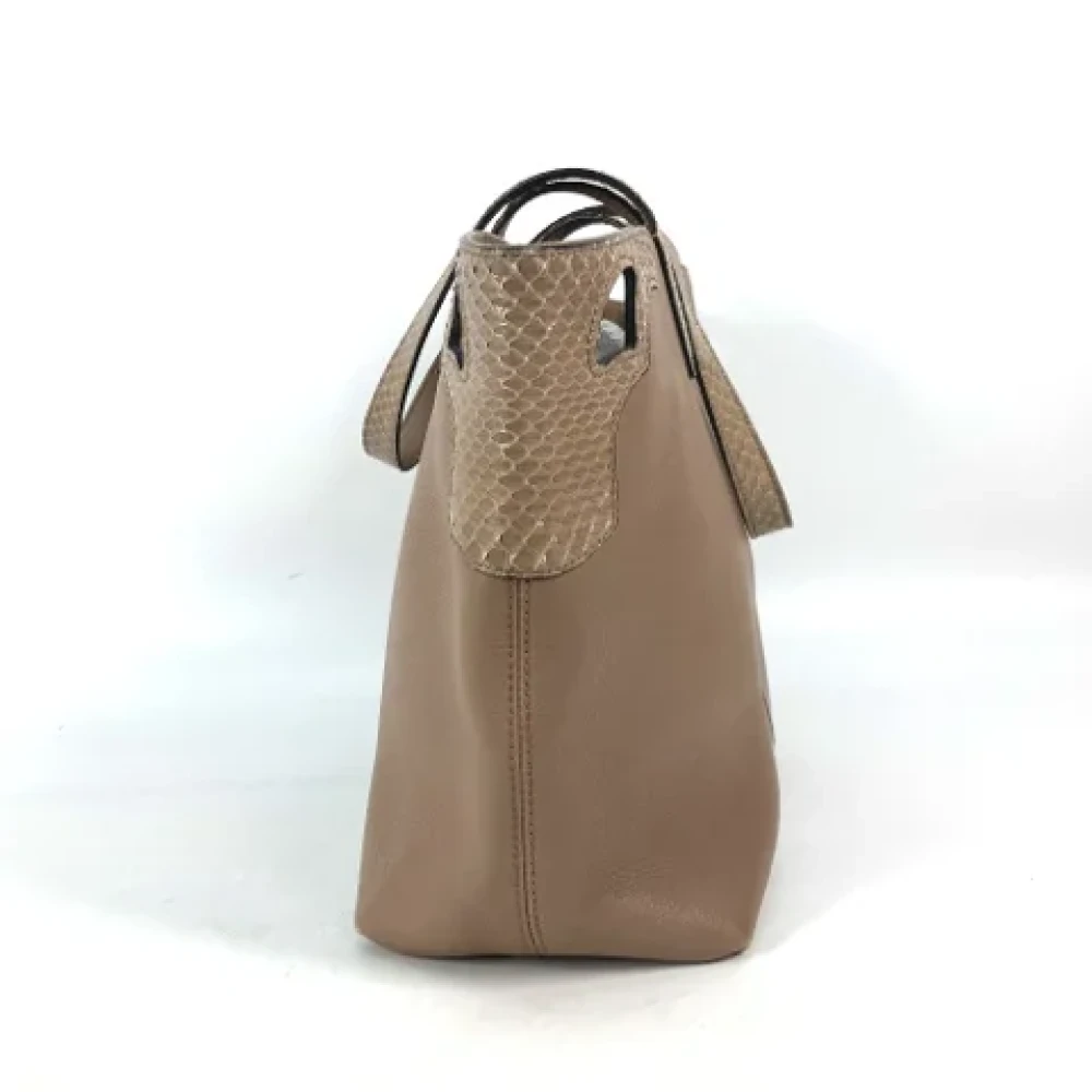 Cartier Vintage Pre-owned Leather shoulder-bags Beige Dames