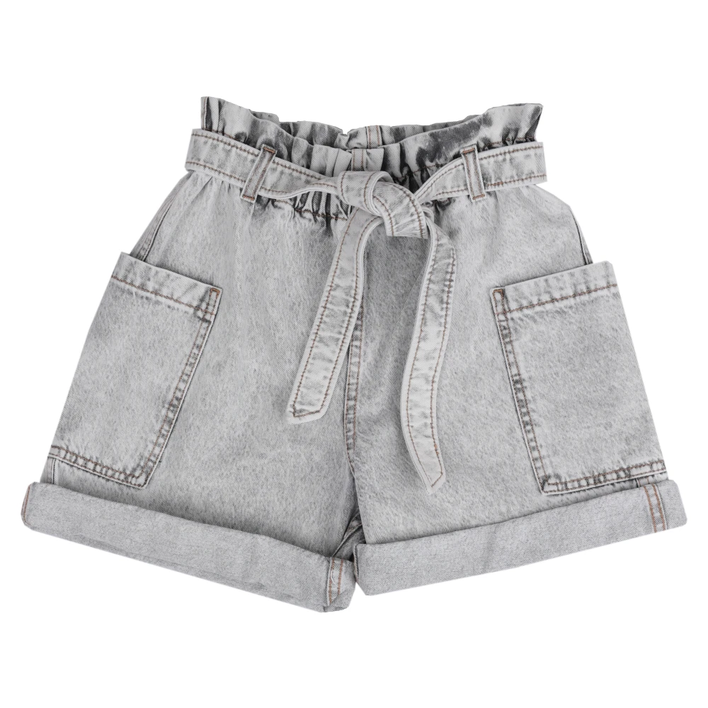 Brunello Cucinelli Barn Shorts Jeans, 100% Bomull Gray, Flicka