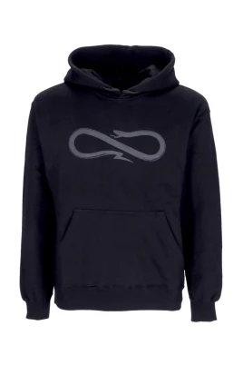 Svart Logo Hoodie Långärmad