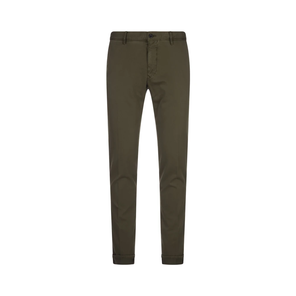 Incotex Groene Slim Fit Chino Broek Green Heren