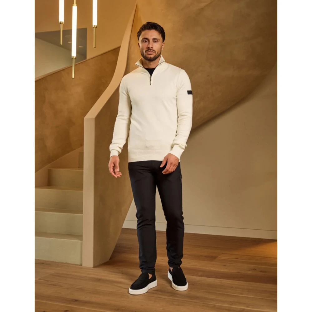 Malelions Off White Sweater Mm3-Aw24-09 Herenlions White Heren