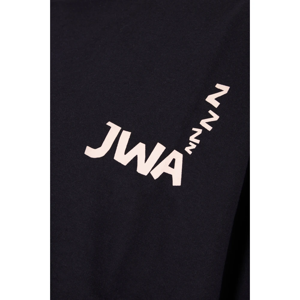 JW Anderson Casual Katoenen T-shirt voor Mannen Blue Heren