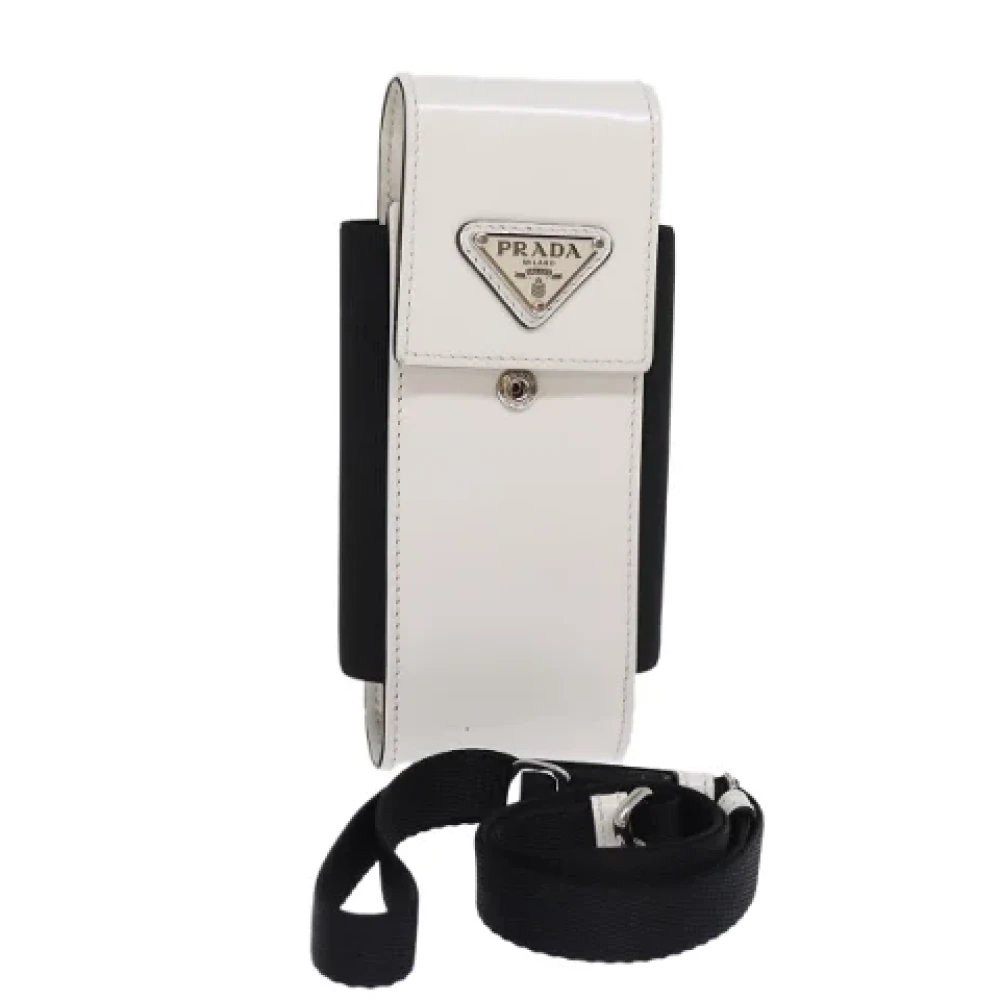 Prada Vintage Pre-owned Leather home-office White Dames
