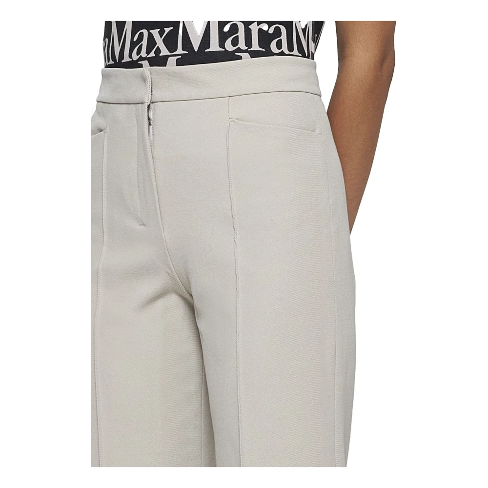 Max Mara Zemira Ecru Broek Beige Dames