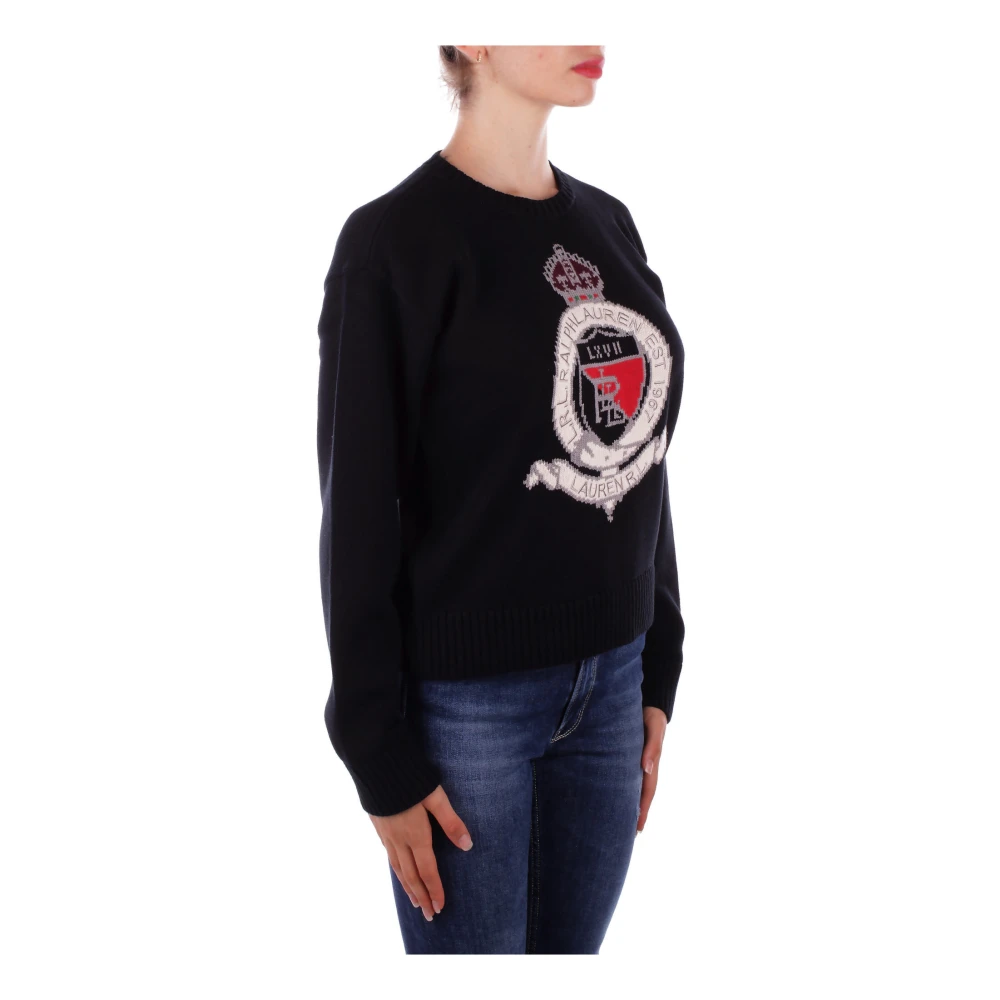 Ralph Lauren Truien Zwart Black Dames