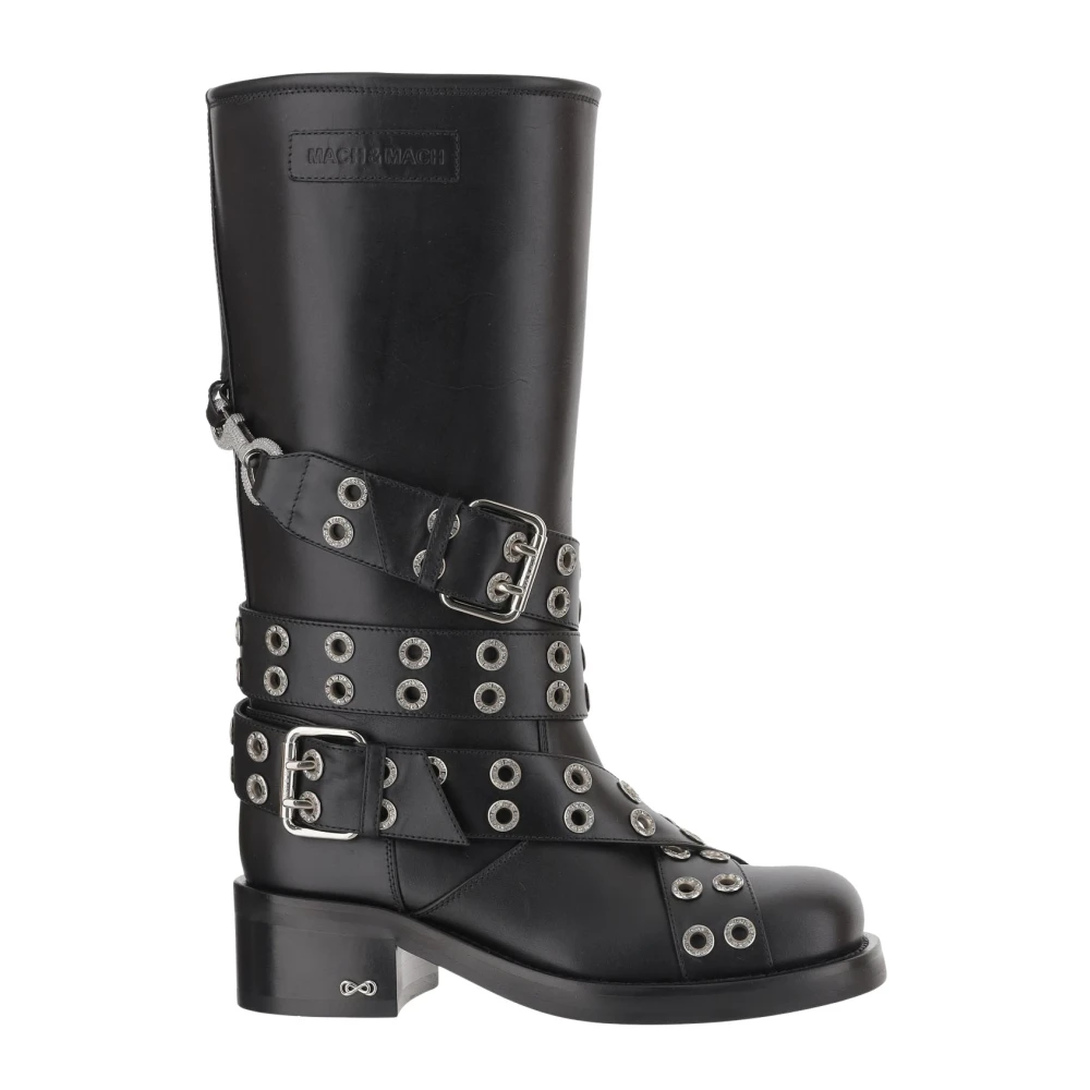 Mach & Mach Femme Noir - Shoes > Boots > Heeled Boots