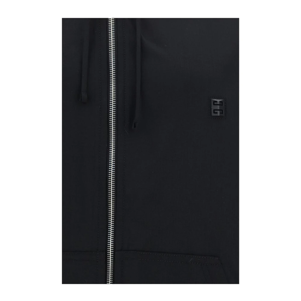 Givenchy Iconische Logo Wollen Hoodie met Trekkoord Black Heren