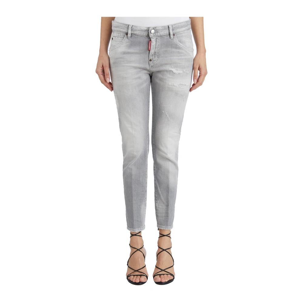 Dsquared2 Cool Girl Denim Broek Gray Dames