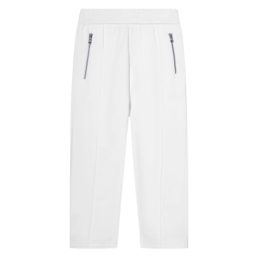 Moncler Boys White Sweatpants, 6 Y, Logo Joggers In
