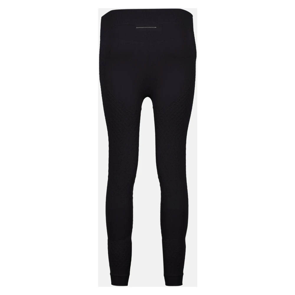 MM6 Maison Margiela Zwarte Legging Samenwerking Salomon 2024 Collectie Black Dames