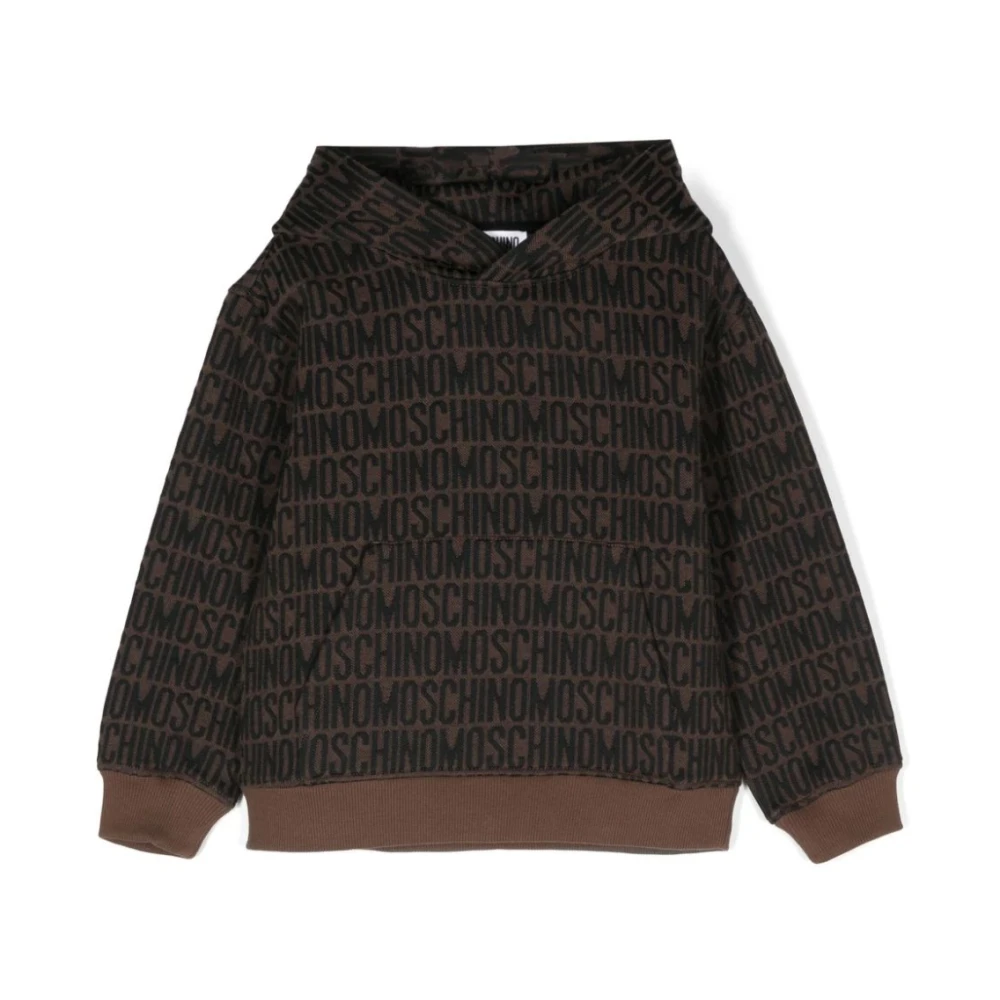 Moschino Boys Brown Kids Sweatshirts, 10 Y, Sweatshirts Aw24