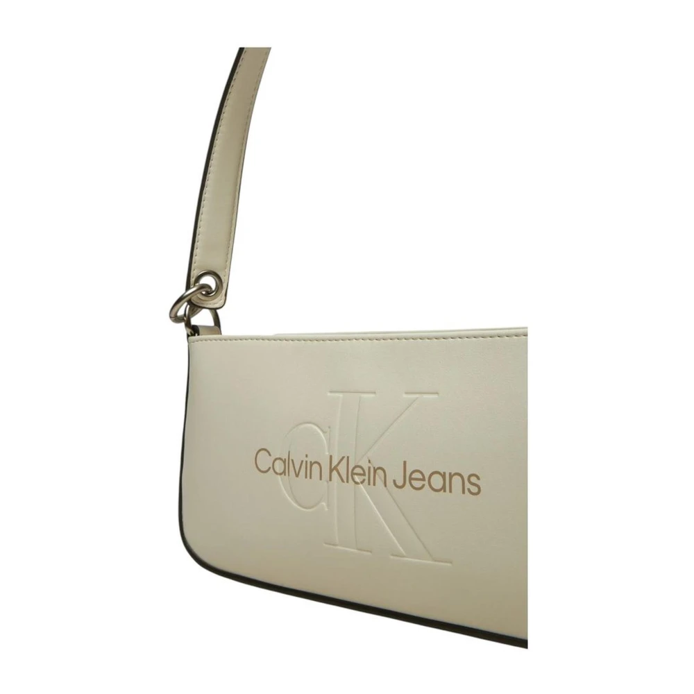 Calvin Klein Jeans Moderne Witte Handtas Vrouwen Collectie White Dames