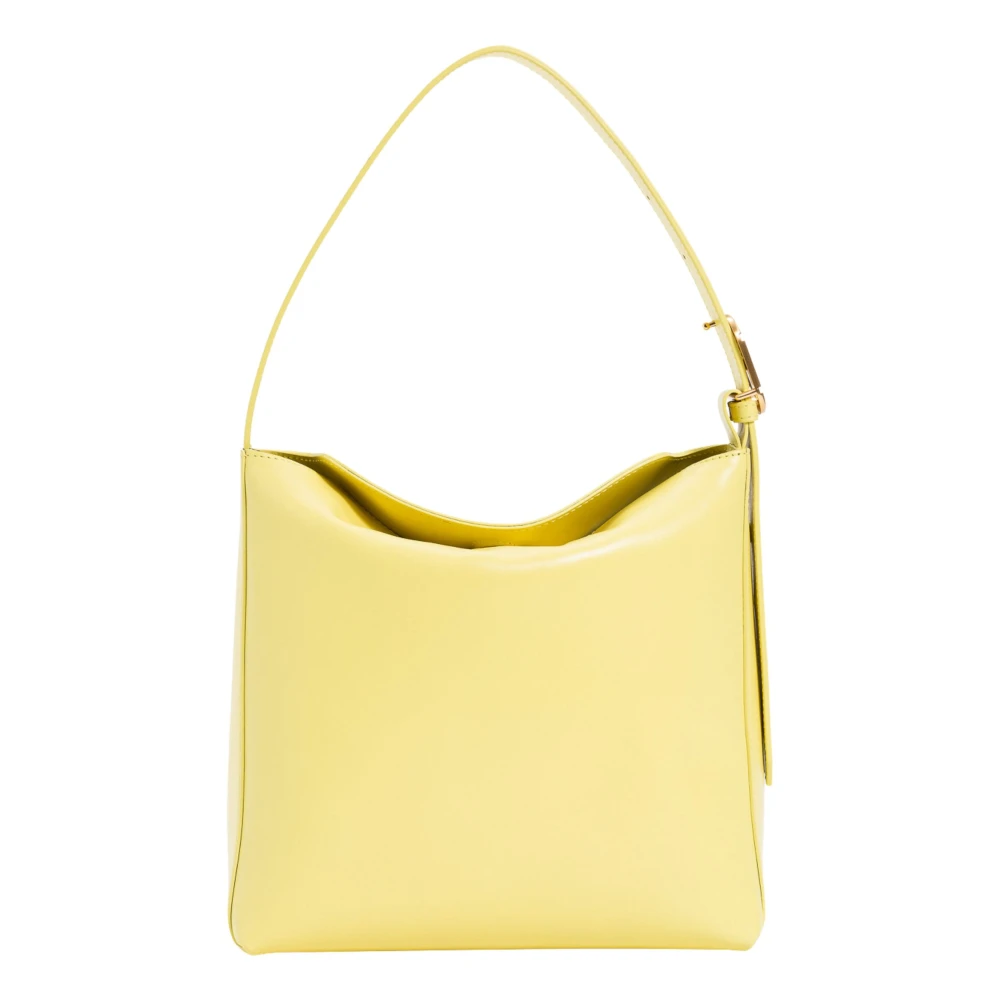 Twinset Gele leren hobo tas Jolie Yellow Dames