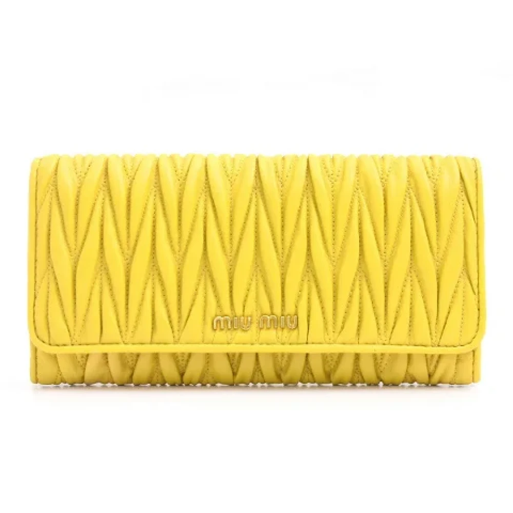 Pre-owned > Pre-owned Accessories > Pre-owned Wallets - - Miu Miu Pre-owned - Modalova