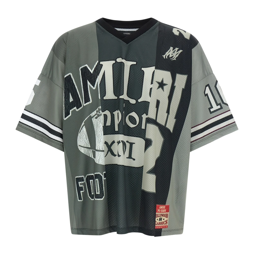 Amiri Men's Spliced Oversized Mesh Tee