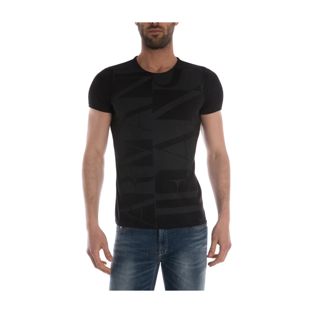 Armani Jeans Men's Black T-Shirt Sweatshirt - T-Shirts - 2XL - Tops