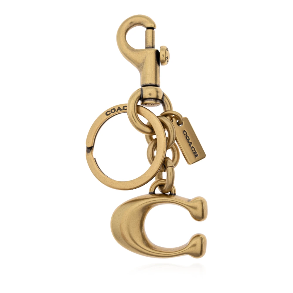 Coach Women's Yellow Keychains, One Size, Keychain