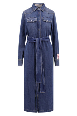 blue-chemisier-dress-womens-clothing