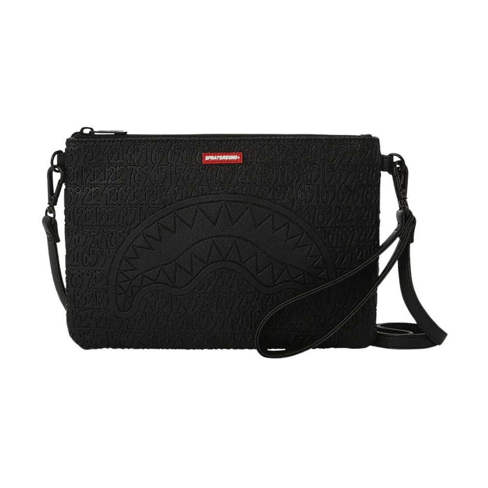 Sprayground Vato Type Unisex Pouch Black Dames