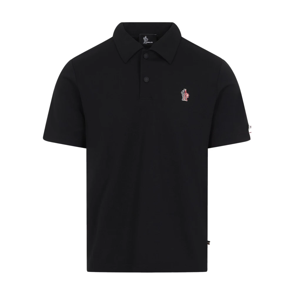 Moncler Men's Black Polo Shirts,, T-Shirt For Small