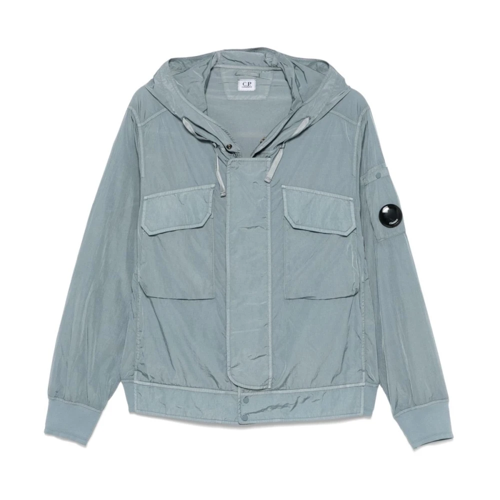 C.P. Company Stijlvolle Grijze Jas voor Mannen Blue Heren