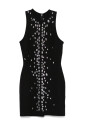 black-sleeveless-round-neck-dress