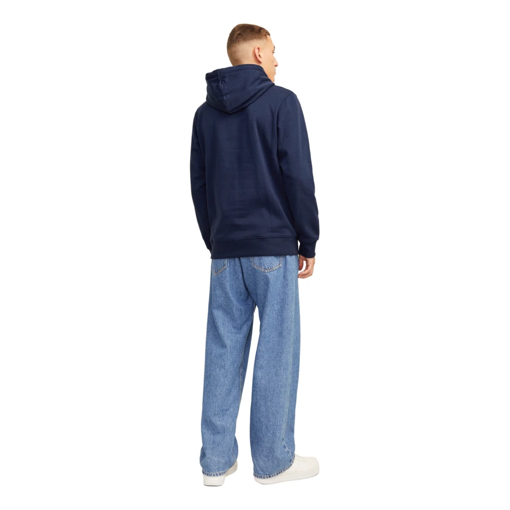 jack & jones Outdoor Hoodie met Stijlvolle Details Blue Heren